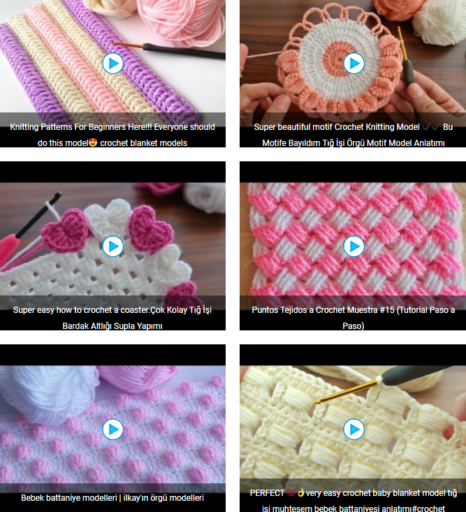 New Knitting Videos