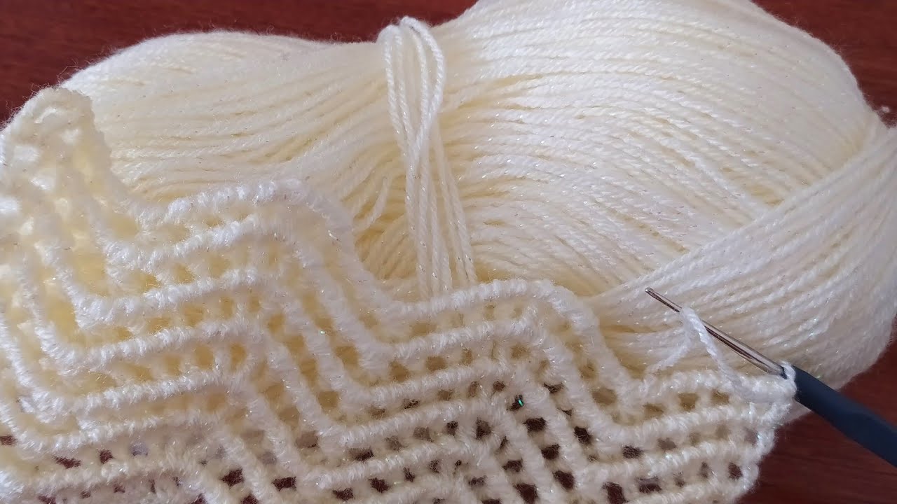 AMAZING! Beautiful zigzag knitting you will see for the first time Crochet stitch