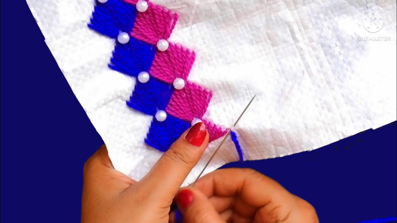 BEAUTIFUL AND VERY EASY PLASTIC SACK DESIGN IDEA FOR BEGINNERS