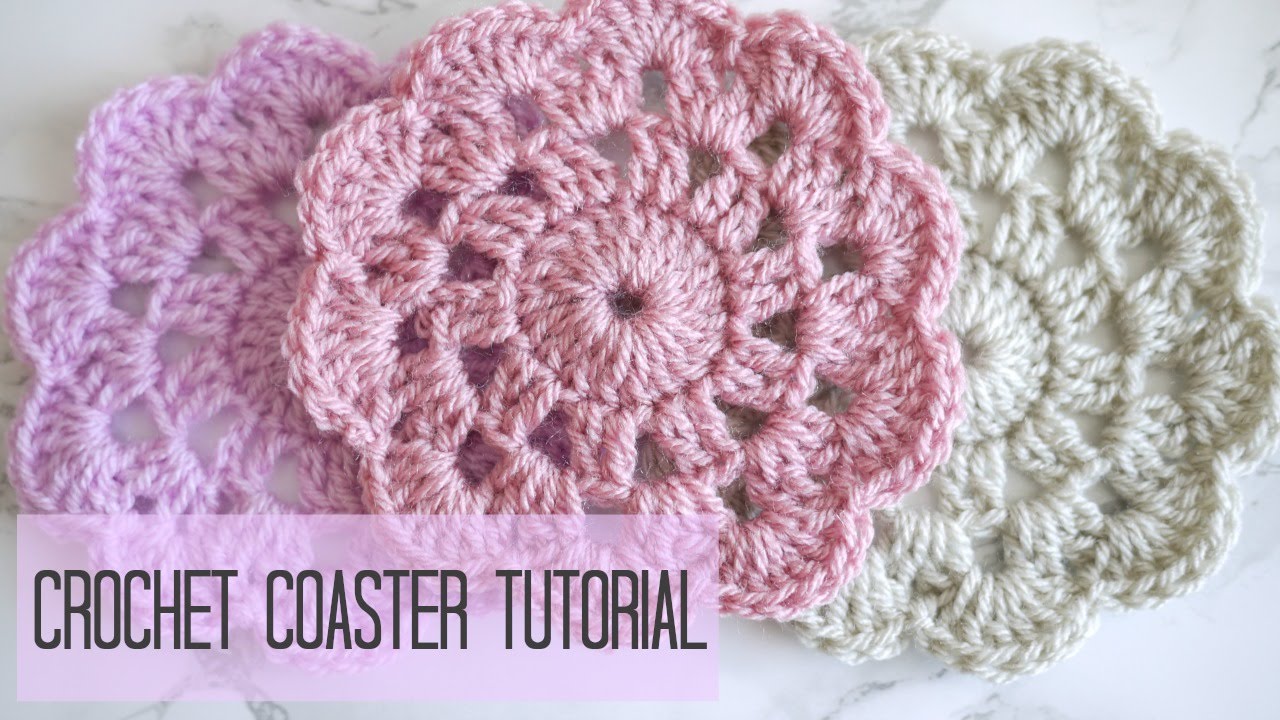 CROCHET: how to crochet a coaster | Bella Coco