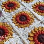 Crochet Sunburst Sunflower Granny Square Tutorial