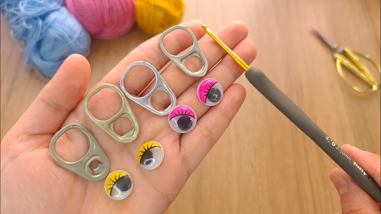 My kids will never lose their keys with this! EASY crochet keychains DIY RECYCLE😍