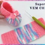 VERY EASY AND BEAUTIFUL CROCHET BABY SHOE