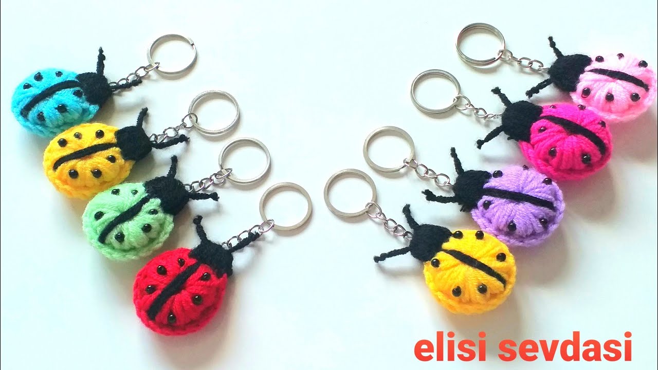 Puff Puff crochet keychain