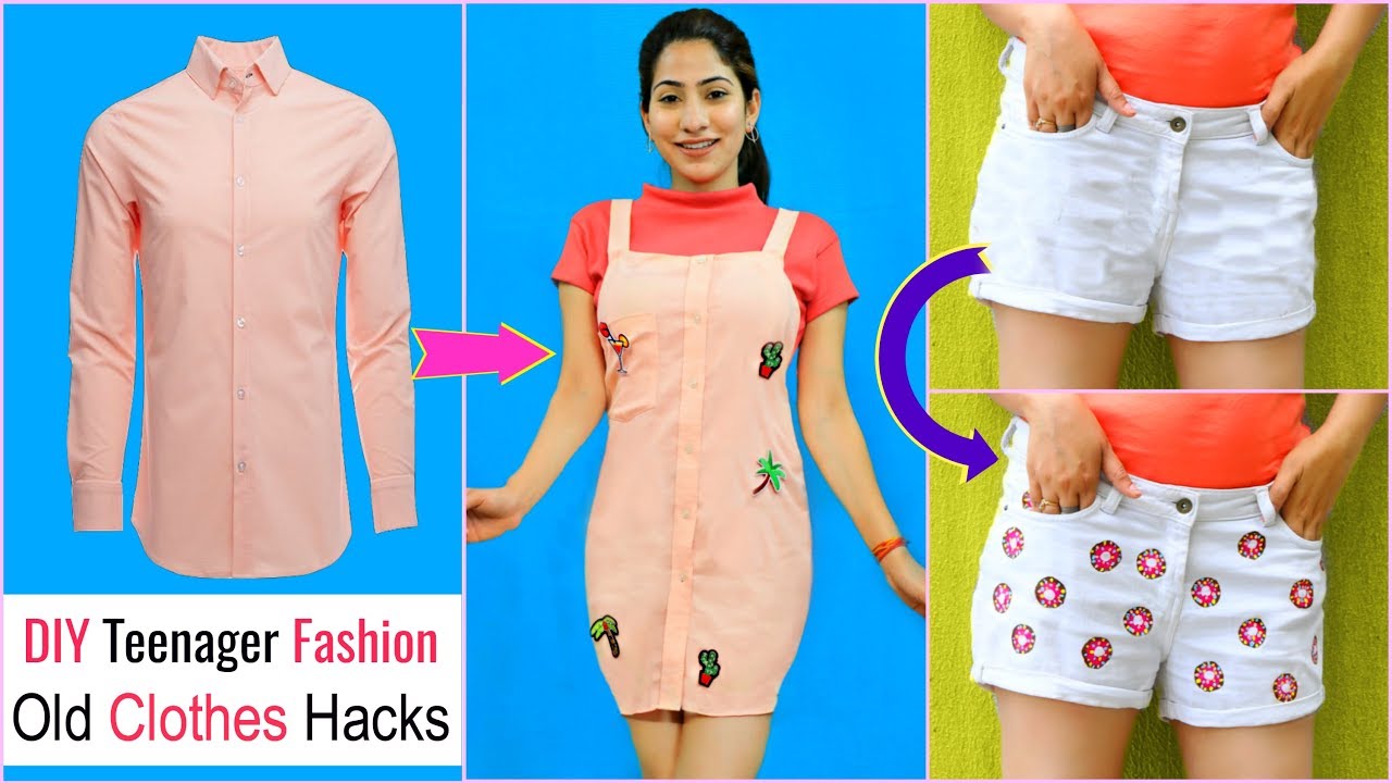 DIY Teenagers Fashion Hacks – Recycle OLD Clothes