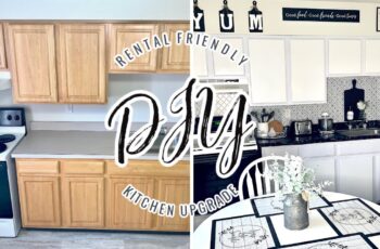 KITCHEN MAKEOVER UNDER ! DIY RENTAL FRIENDLY KITCHEN MAKEOVER UNDER ! DIY RENTAL FRIENDLY