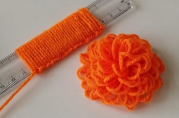 Hand Embroidery Amazing Trick | Easy Woolen Flower with Scale Hand Embroidery Amazing Trick | Easy Woolen Flower with Scale