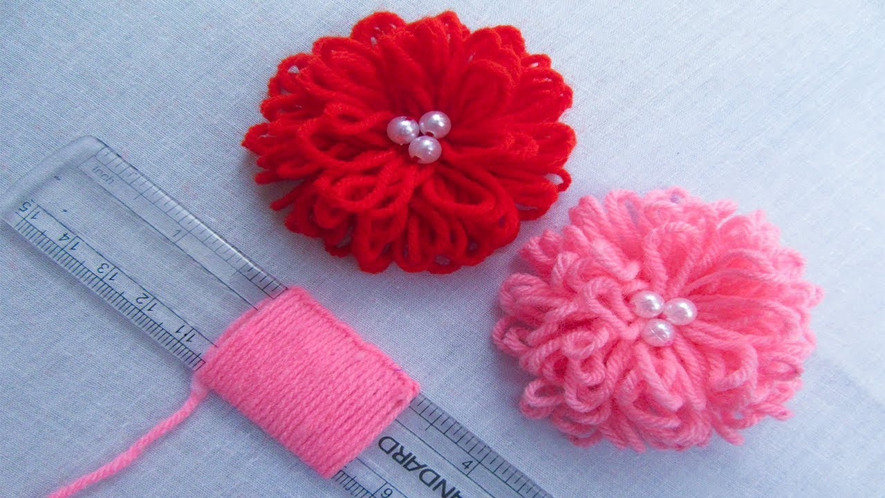 Hand Embroidery Amazing Trick Easy Flower Embroidery Trick with Scale Sewing Hack