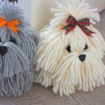 PERRITOS de LANA PASO A PASO | How to make a YARN/WOOL DOG | DOORSTOP DIY