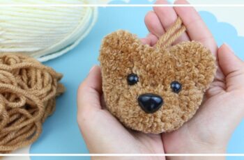 Charm Teddy Bear Pompom Idea