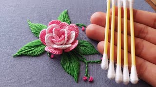 Most Beautiful 3D Rose flower with new trick