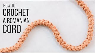 How To Crochet a Romanian Cord for STURDY Bag and Purse Straps – Easy!