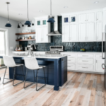 Navy & White Farmhouse Kitchen