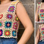 Top a Crochet con Grannys | Tutorial | Diestra