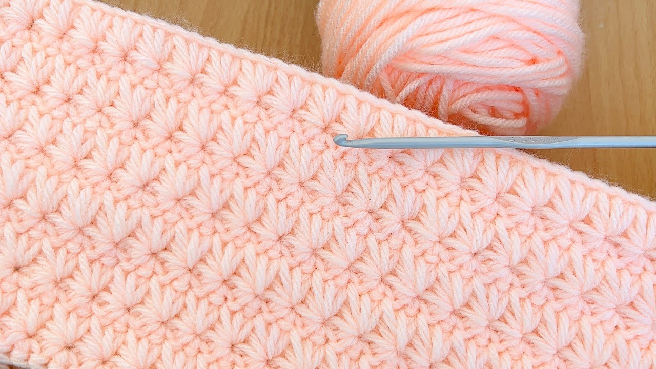 Very easy crochet baby blanket for beginners