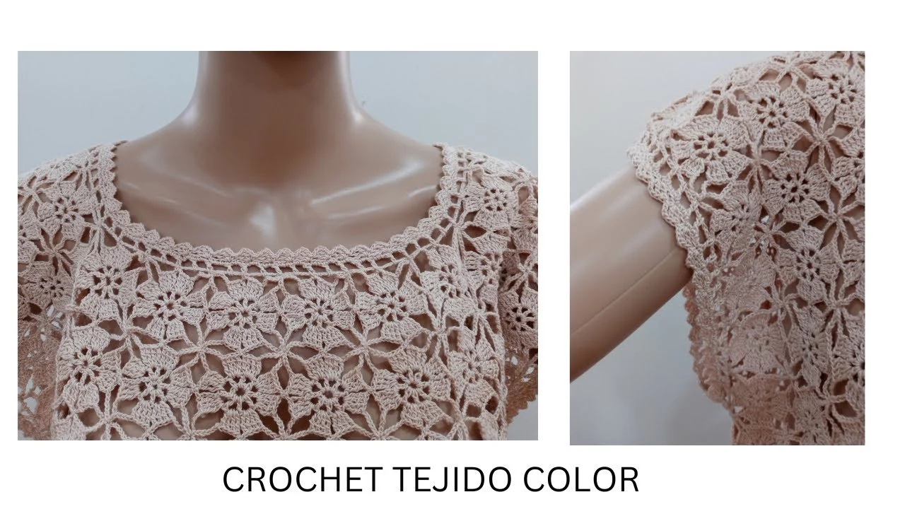 BLUSA A CROCHET TUTORIAL//CAMISETA A GANCHILLO//BLUSA CALADA A CROCHET//BLUSA SIN COSTURA A CROCHET