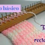 Tejido básico en telar rectangular | Punto cruzado- principiantes