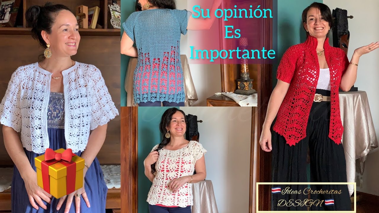 🎁REGALO un BOLERO o TORERA A CROCHET sí PODRÍA SER PARA USTED PERO OCUPÓ SU OPINIÓN Y ALGO MÁS 👍