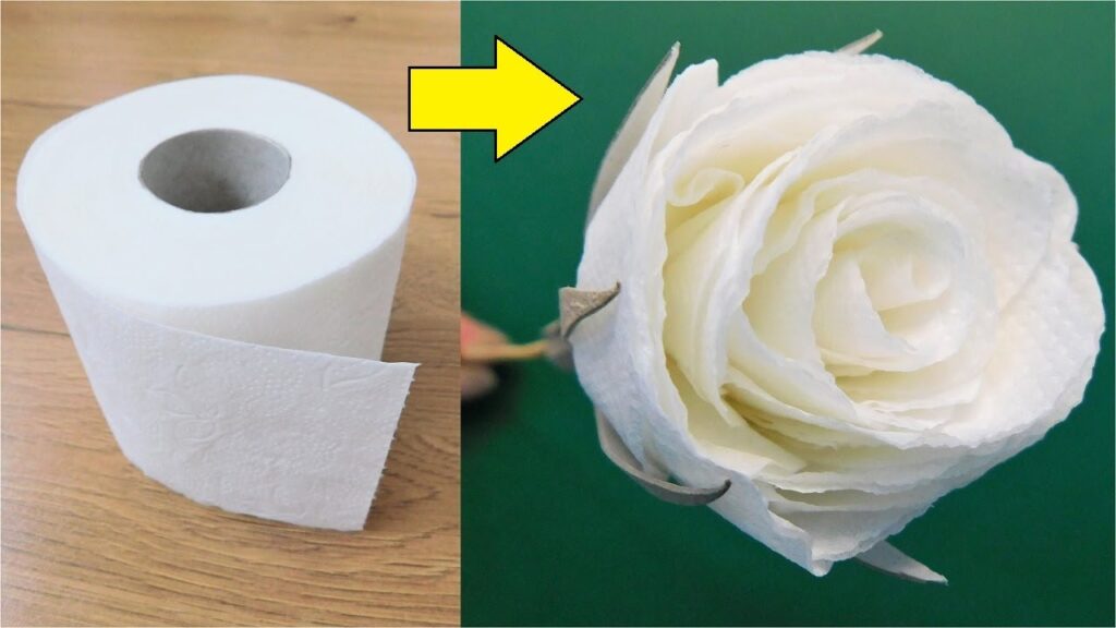Easy Toilet Paper Rose / DIY Paper Crafts Idea