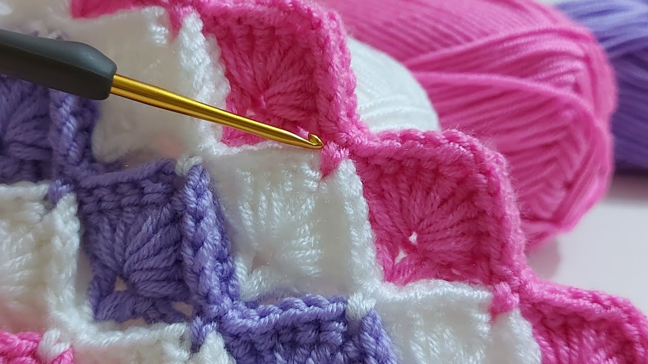 Very Easy Crochet Baby Blanket, Bag Knitting Model Making ~Trend Knitting Blanket Models