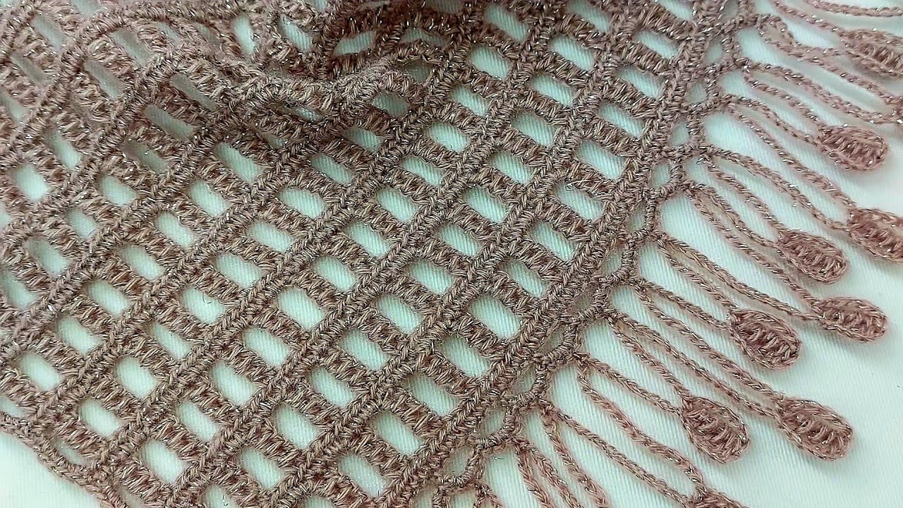 Gorgeous, simple and elegant 💯👌 crochet etol shawl & tassel making / knitting shawl models