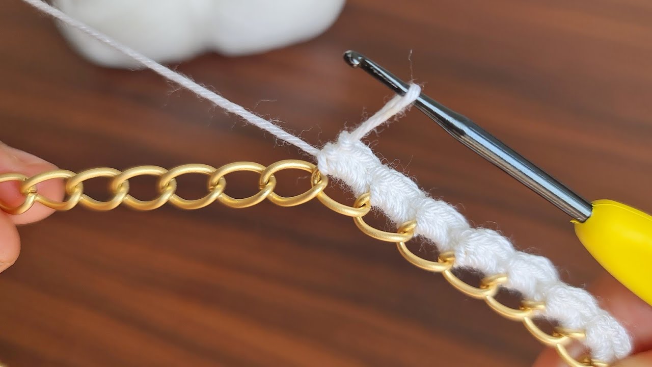 Incredible 🤩 Muy Hermoso 👏 How to make a knitting design model on a chain