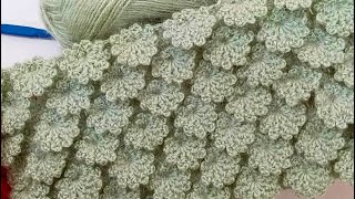 This model is gorgeous the last spring leaves shawl, vest, baby blanket knitting model construction