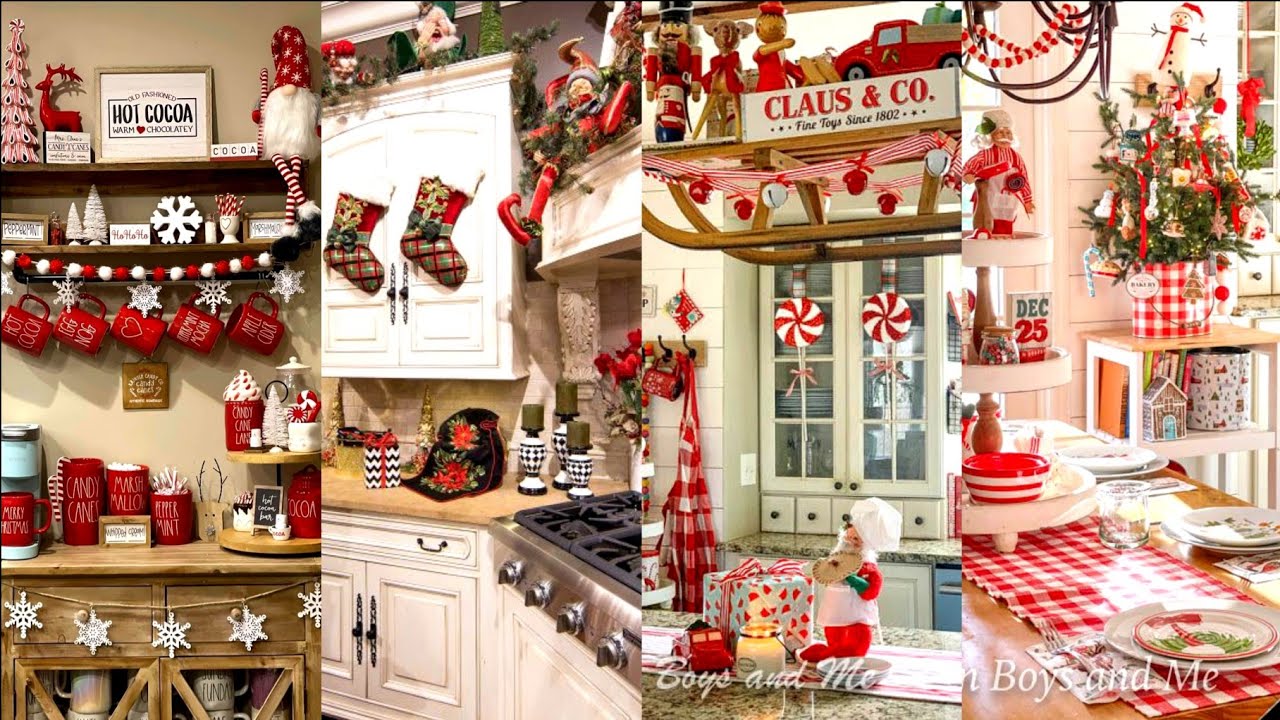 Top 10 Christmas kitchen decoration ideas / Latest and unique Christmas decoration ideas