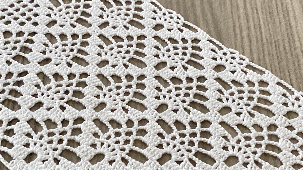 THE MOST STUNNING Gorgeous Crochet Runner, Shawl, Blouse, Curtain, Throw Pillow Pattern