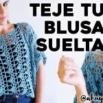 CÓMO TEJER BLUSA A CROCHET: teje una blusa suelta a crochet en punto calado | tutorial paso a paso