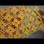 Fabulous Beautiful Crochet Flower Pattern😍Knitting Crochet Filet Etol Shawl Cover Model 2023
