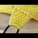 ⚡⚡💯Woow…!!!!💯⚡⚡ Amazing👌💕 Very easy Tunisian crochet chain very stylish hair band making #crochet