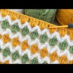 👌🏻💯Super easy crochet knitting pattern for those looking for an easy and stylish model/ blanket