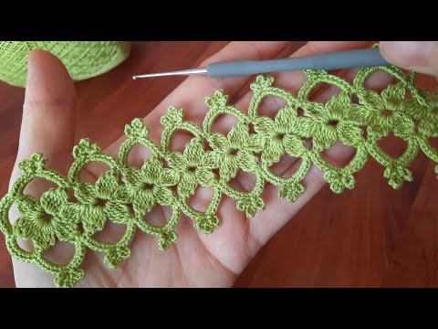 Awesome floral crochet knitting pattern lace making, step-by-step explanation for beginners.