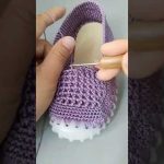 NICE IDEA😍 Very beautiful and easy Sneaker crochet knitting #368
