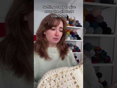Giving away the projects you make is so hard #yarn #knitting #crochet