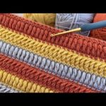 A multi-use knit winter crochet stitch suitable for beginners |  super easy knitting Crochet