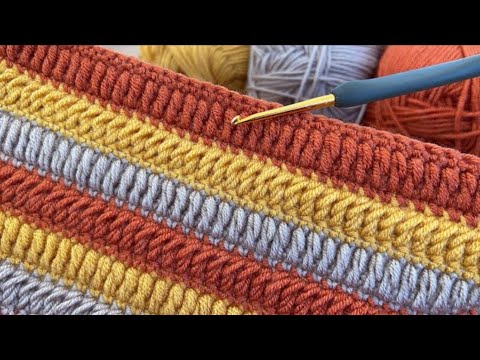 A multi-use knit winter crochet stitch suitable for beginners |  super easy knitting Crochet