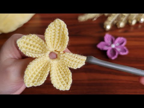 Wow!.  😇 Amazing!.. Super Easy Crochet Tunisian Knitting Flower Motif – Crochet Awesome Motif Knitting…