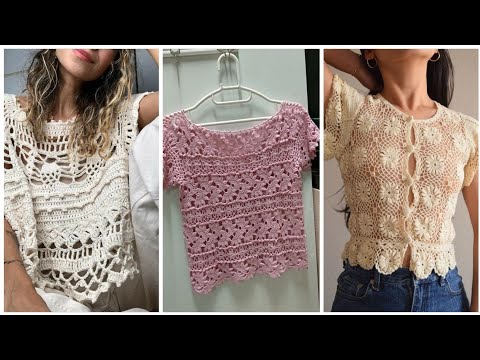 gorgeous Fabulous Crochet Knitting Blouse Designe #fashionflyer #top