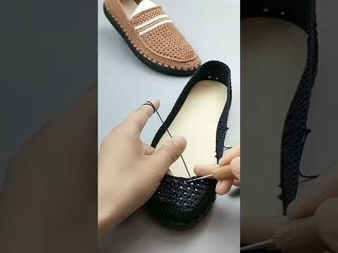 NICE IDEA😍 Very beautiful and easy Sneaker crochet knitting #751