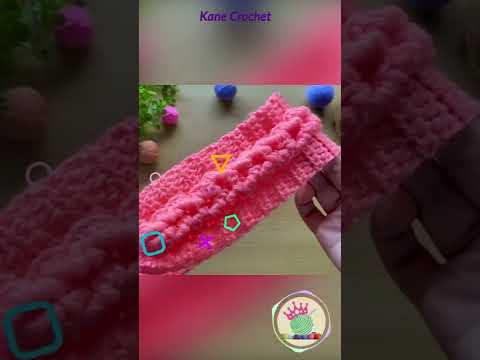 Crochet headband for girl beginners 💖💖, Easy crochet knitting, Crochet headband (V84) #short