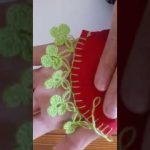 crochet knitting model fabric scarf border is made shawl blanket napkin border is made