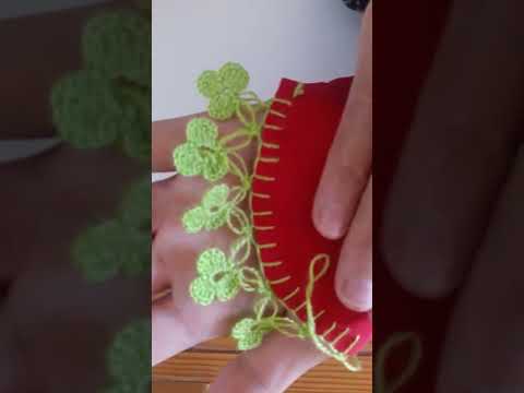 crochet knitting model fabric scarf border is made shawl blanket napkin border is made