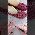 NICE IDEA😍 Very beautiful and easy Sneaker crochet knitting #730