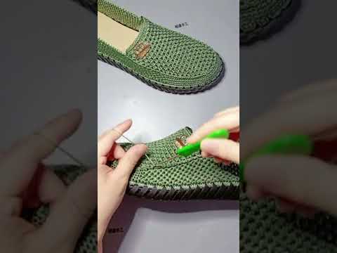 NICE IDEA😍 Very beautiful and easy Sneaker crochet knitting #735