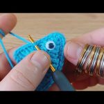 wow!!  😱Everyone, big or small, will love this crochet keychain.  Big or small everyone will love it