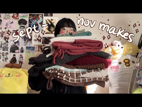 everything i crocheted/knitted in september-november.