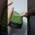 NICE IDEA😍 Very beautiful and easy Sneaker crochet knitting #756