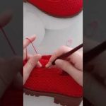 NICE IDEA😍 Very beautiful and easy Sneaker crochet knitting #762